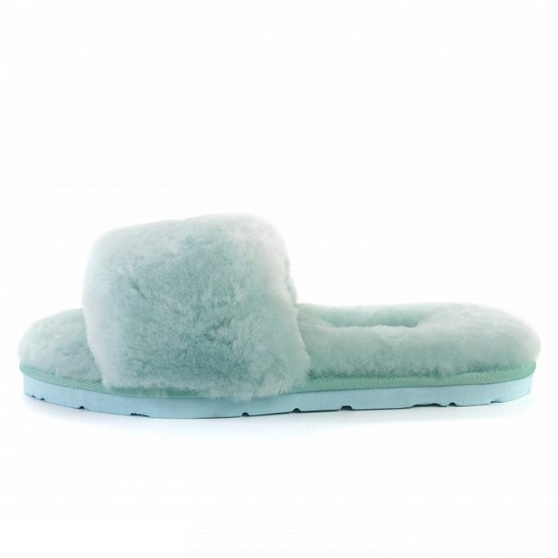 Женские тапочки UGG Fluff Slide Slippers Lake Blue