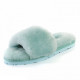 Женские тапочки UGG Fluff Slide Slippers Lake Blue