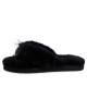 Женские тапочки UGG Fluff Flip Flop II Black