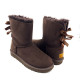 Детские Угги UGG Kids Bailey Bow Chocolate