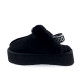 Женские тапочки UGG Funkette Suede Platform Black