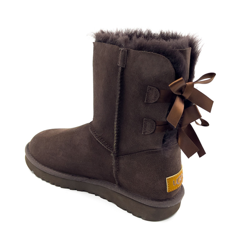 Детские Угги UGG Kids Bailey Bow Chocolate