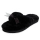 Женские тапочки UGG Fluff Flip Flop II Black