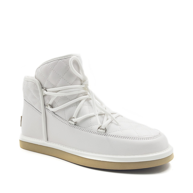 Женские Угги UGG Lodge Mini Leather White