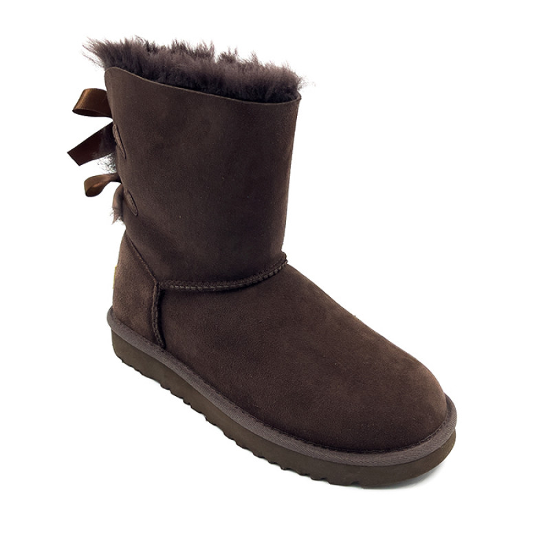 Детские Угги UGG Kids Bailey Bow Chocolate