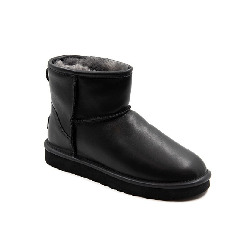 Мужские Угги UGG Mens Classic Mini Leather Black