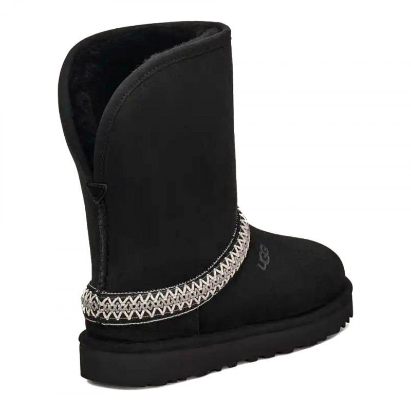 Женские угги UGG Classic Short Crescent Black