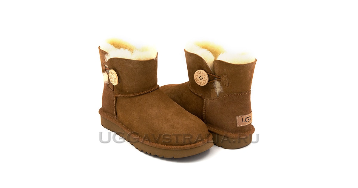 Ugg bailey button mini on sale chestnut