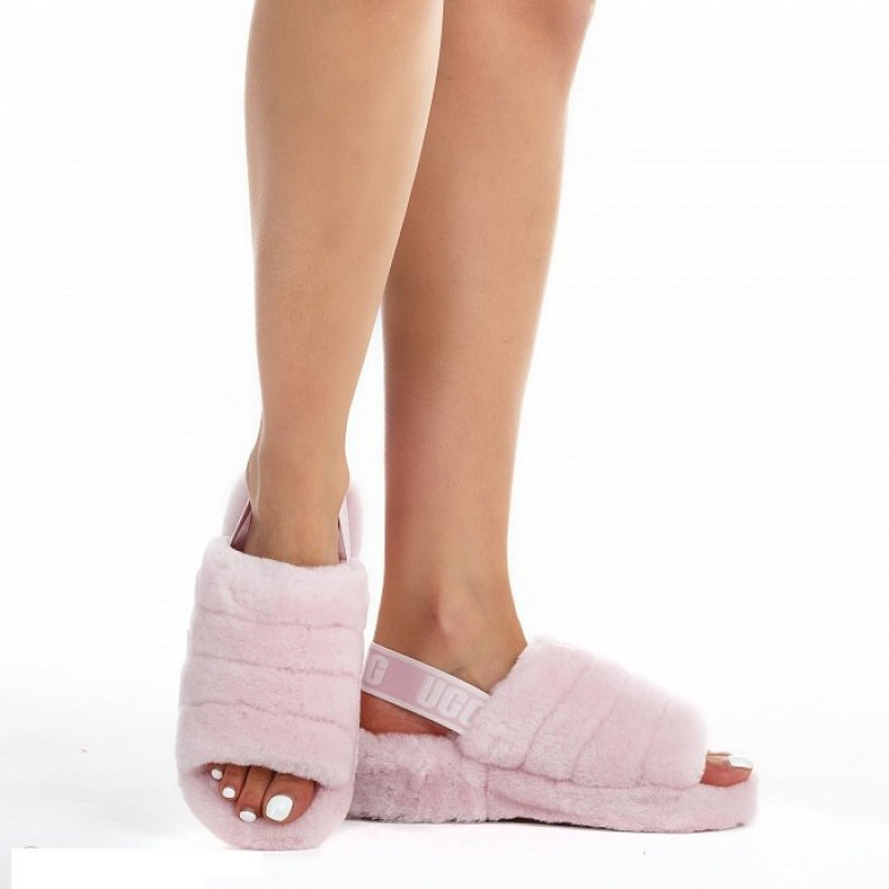 Женские тапочки UGG Fluff Yeah Slide Pink