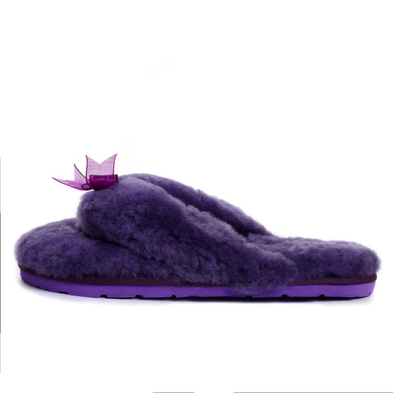 Женские тапочки UGG Fluff Flip Flop II Purple