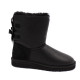Детские Угги UGG Kids Bailey Bow Metallic Black