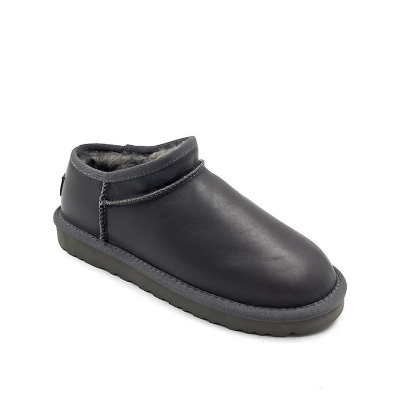 Женские Слипоны UGG Ultra Mini Tasman Leather Grey