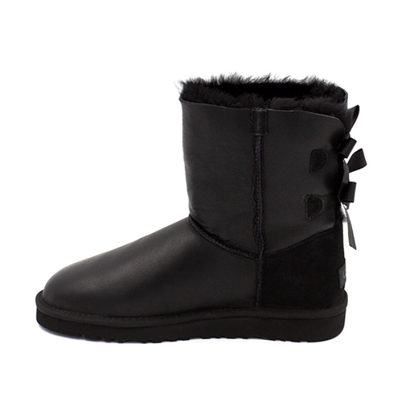 Детские Угги UGG Kids Bailey Bow Metallic Black