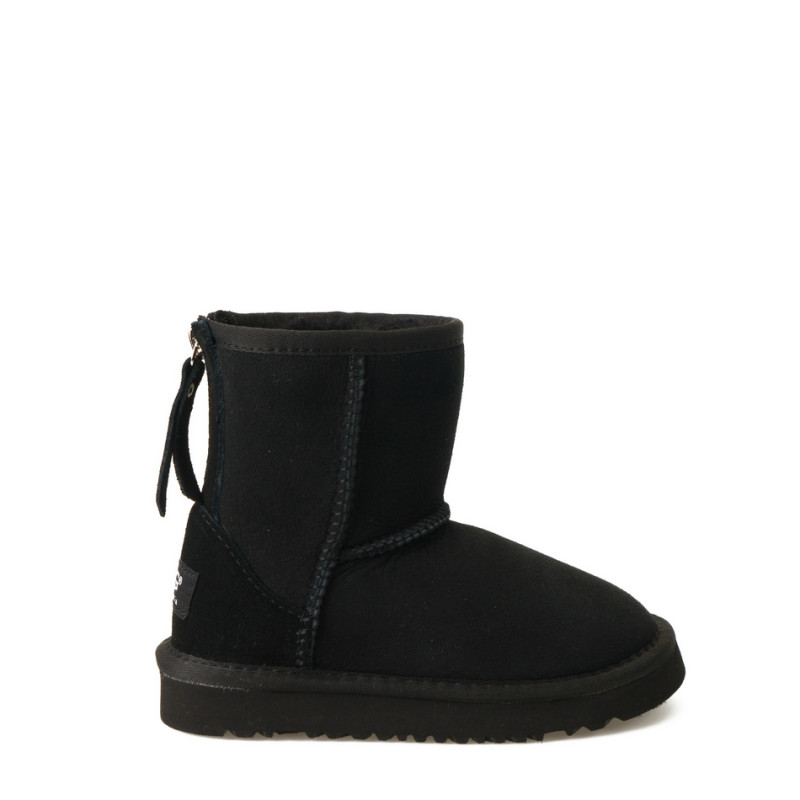 Детские Угги UGG Kids Classic Short Zip II Black