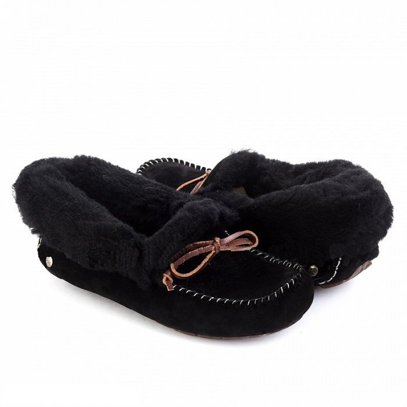 Женские мокасины UGG Alena Full Black