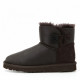 Женские Угги UGG Mini Bailey Button Metallic Chocolate