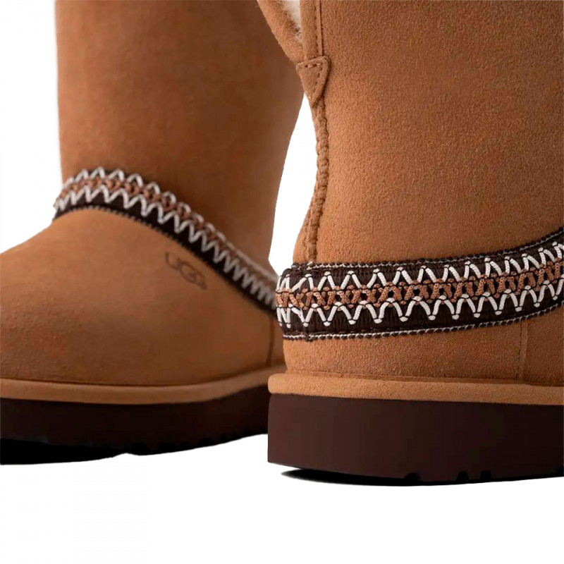 Женские Угги UGG Classic Short Crescent Chestnut