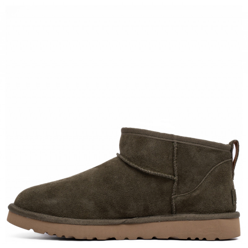 Мужские Угги UGG Mens Classic Ultra Mini Zip Khaki