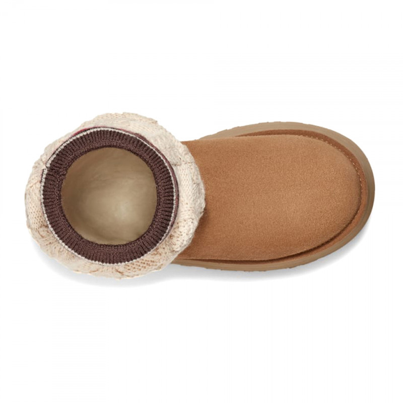 Женские Угги UGG Classic Sweater Letter Chestnut
