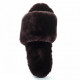 Женские тапочки UGG Fluff Slide Slippers Chocolate