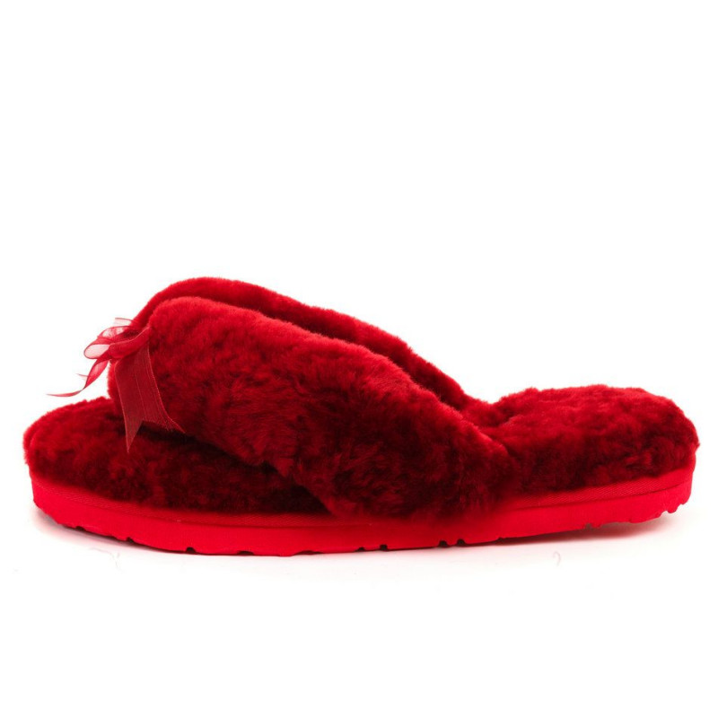 Женские тапочки UGG Fluff Flip Flop II Dark Purple