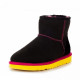Женские Угги UGG Classic Mini II Black-Yellow