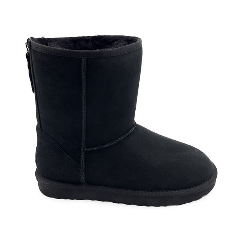 Мужские Угги UGG Mens Classic Short Zip II Black