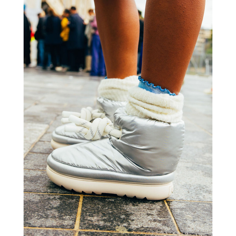 Женские угги UGG Classic Maxi Metallic Silver