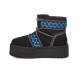 Женские Угги UGG Classic Mini Braid Platform Black