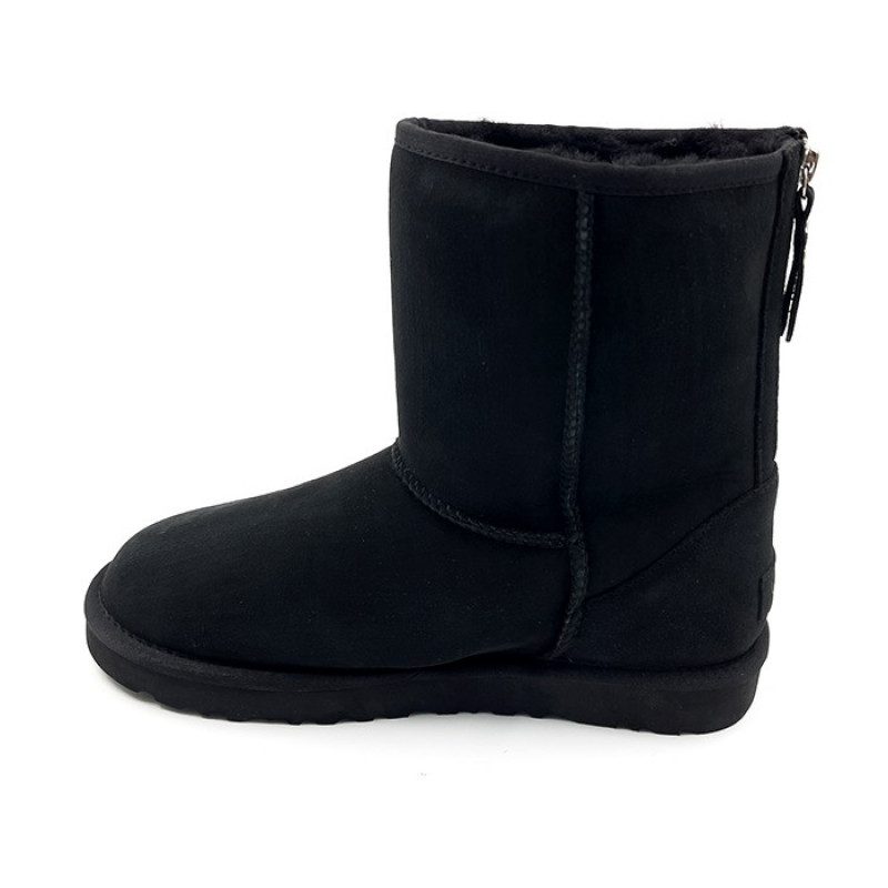 Мужские Угги UGG Mens Classic Short Zip II Black