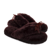 UGG Fluff Flip Flop II Chocolate