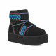 Женские Угги UGG Classic Mini Braid Platform Black