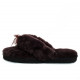 Женские тапочки UGG Fluff Flip Flop II Chocolate