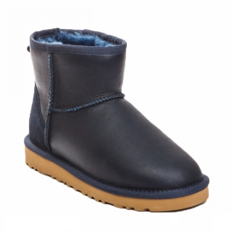 Мужские Угги UGG Mens Classic Mini Metallic Navy