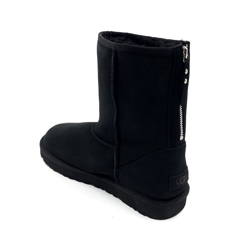 Мужские Угги UGG Mens Classic Short Zip II Black