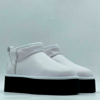 UGG Classic Ultra Mini Platform Leather White