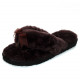 Женские тапочки UGG Fluff Flip Flop II Chocolate