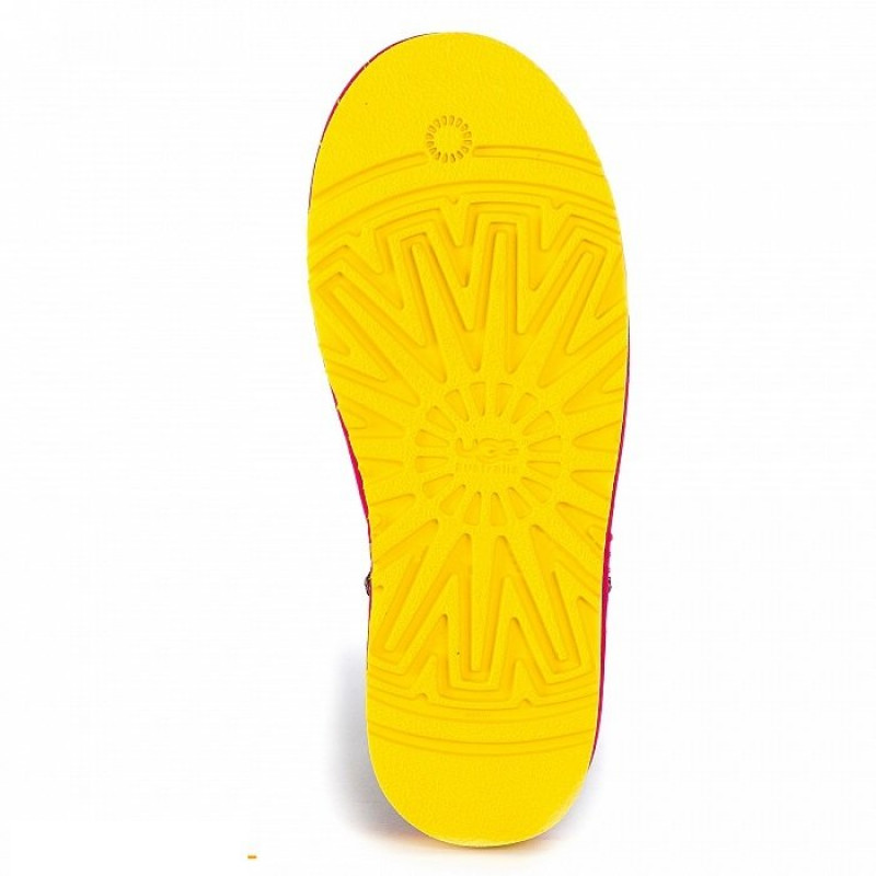 Женские Угги UGG Classic Mini II Black-Yellow