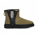 UGG Classic Mini Zipper Tape Logo Burnt Olive
