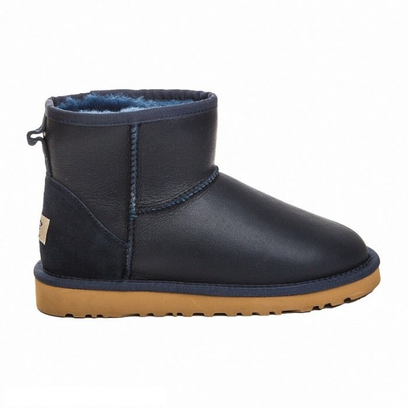 Мужские Угги UGG Mens Classic Mini Metallic Navy