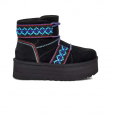 UGG Classic Mini Braid Platform Black