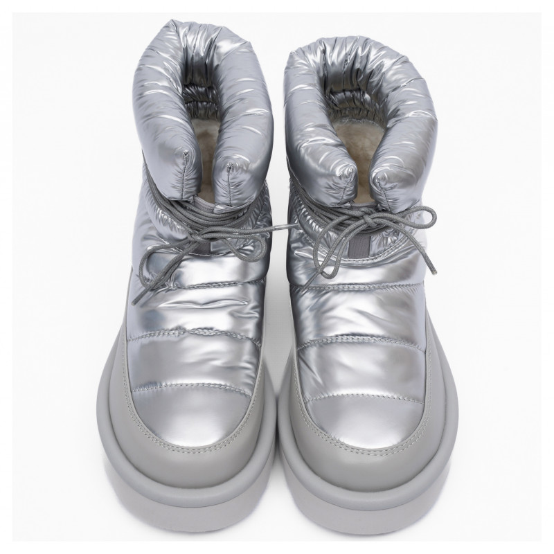 Женские Угги UGG Classic Mini Blow Silver