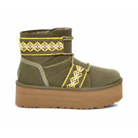 UGG Classic Mini Braid Platform Burnt Olive