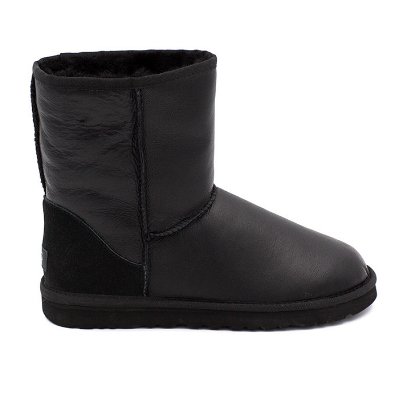 Женские Угги UGG Classic Short Metallic Black
