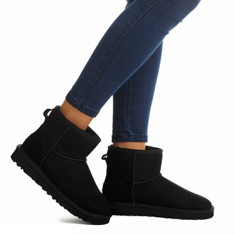 Женские Угги UGG Classic Mini II Black