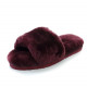 Женские тапочки UGG Fluff Slide Slippers Dark Purple