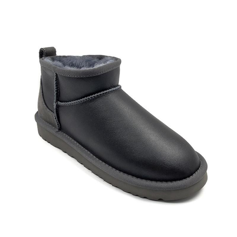 Женские Угги UGG Classic Ultra Mini Metallic Grey