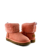 Угги UGG Classic Mini Fluff Quilted Boot Rose