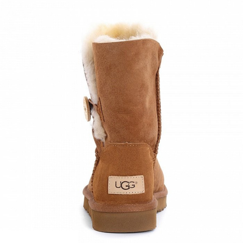 Женские угги UGG Bailey Button II Chestnut