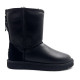 Женские Угги UGG Classic Short Zip Metallic Black